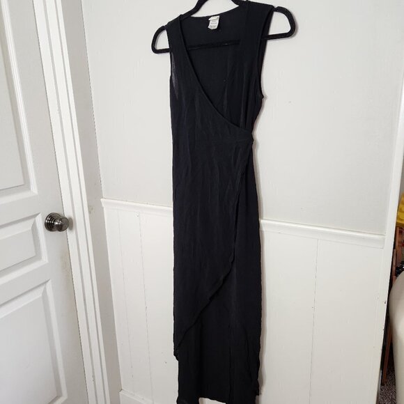 L SPACE Black Twilight Wrap Dress - Picture 3 of 7
